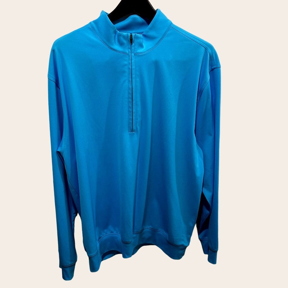 NEW Donald Ross Men's Half Zip Pullover - Carolina Blue - Size Large